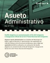 Asueto administrativo en conmemoración al Día del Inmigrante en Oberà