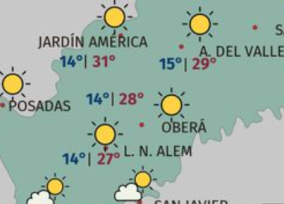 No se esperan lluvias en Oberá, el clima se mantiene estable