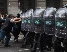 Reforma jubilatoria: las imágenes de los disturbios  en el Congreso