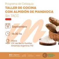 Taller de cocina en el marco del programa de Celiaquía