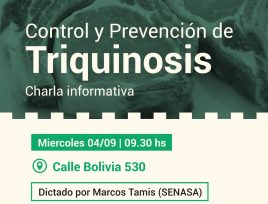 Charla informativa: Control y prevención de Triquinosis en Oberá
