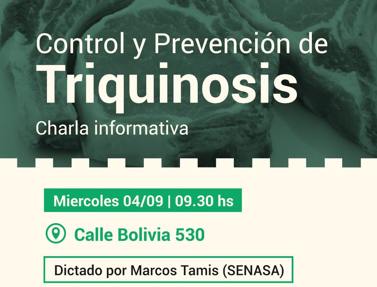 Charla informativa: Control y prevención de Triquinosis en Oberá