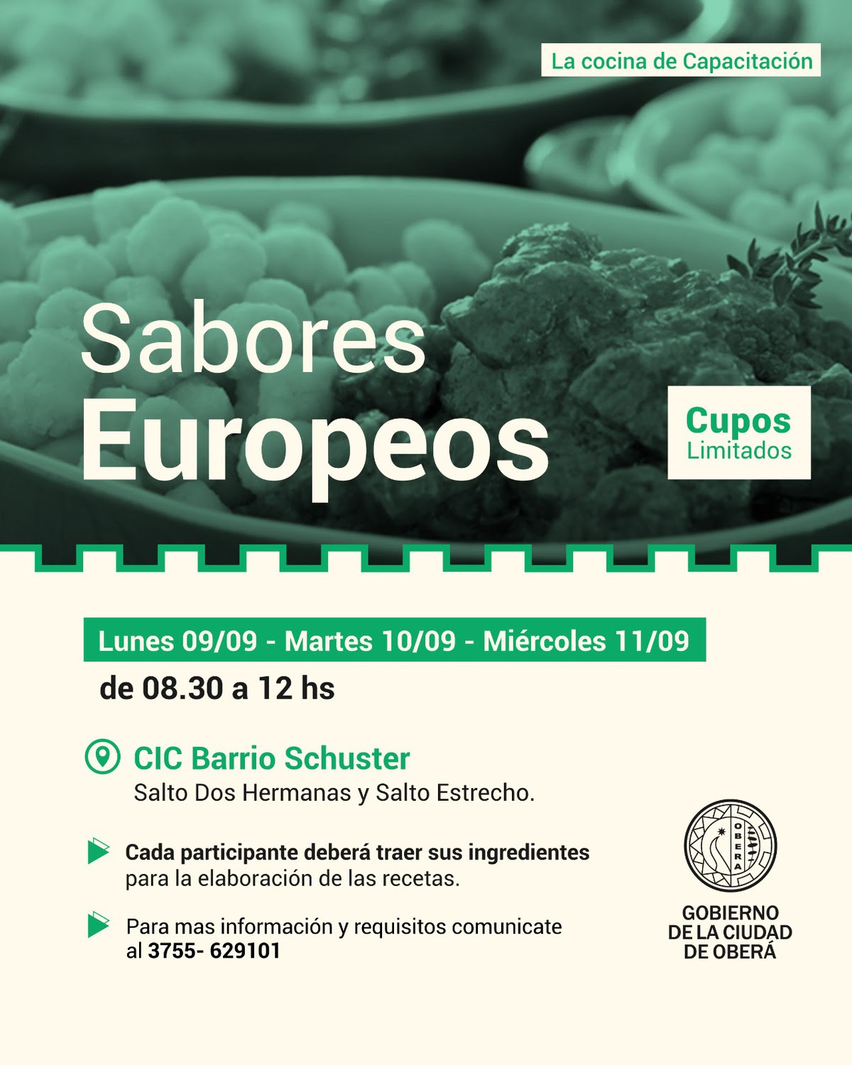 Cocina de Capacitación: Sabores Europeos