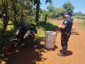 La Motorizada recuperó un lavarropas y busca a un adolescente que lo robó