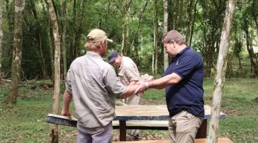 General Alvear: El Intendente Rodríguez y Concejal Posdeley Visitaron el Camping Paraje Los Indios