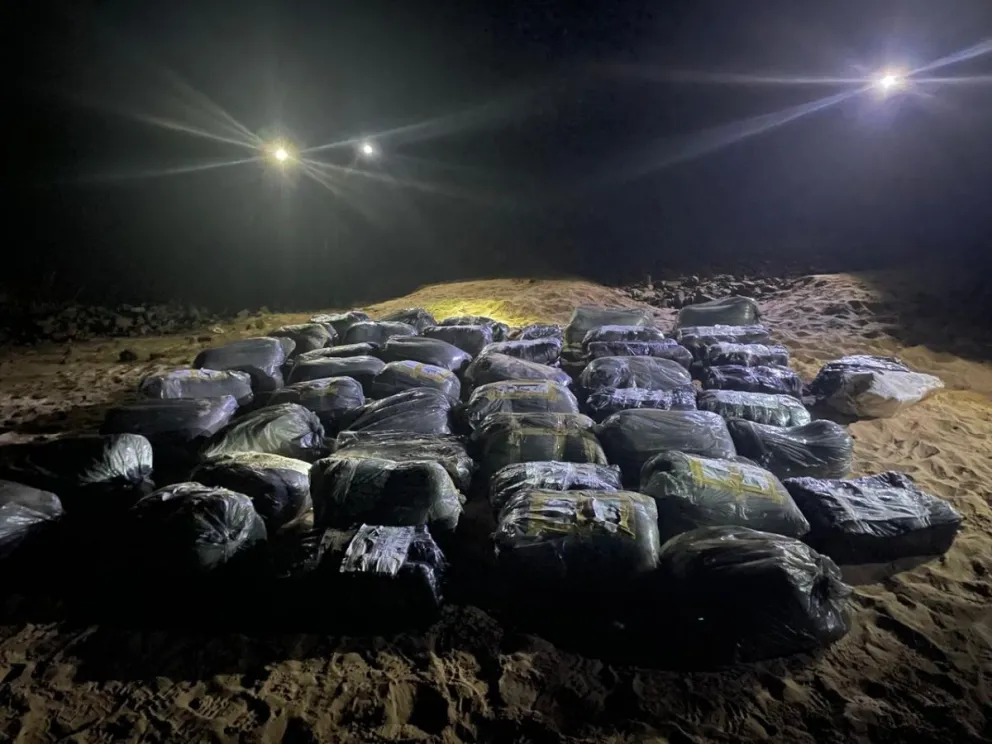 La Policía Federal Argentina secuestró cerca de 600 kilogramos de marihuana en Eldorado