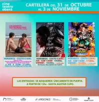 Nuevos estrenos en el Cine Teatro Oberá – Espacio Incaa