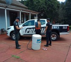 OBERÁ-Conocido delincuente detenido por robar un lavarropas que fue recuperado por la policía