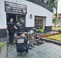 Ladrón de motocicleta fue detenido por el Comando Centro en Oberá