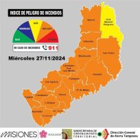 Toda la provincia esta bajo alerta de fuertes tormentas