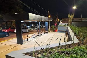 Se ponen en funcionamiento las nuevas paradas en el centro de Oberá