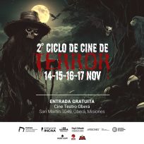 Este jueves inicia el 2° Ciclo de Cine de Terror, a realizarse del 14 al 17 de noviembre, en el Cine Teatro Oberá