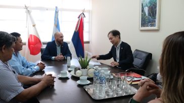 Hassan recibió al embajador de Japón en Argentina
