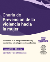 OBERÁ-Actividades en el mes de la prevención de la violencia hacia la mujer