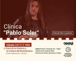Clínica del guitarrista Pablo Soler en Oberá
