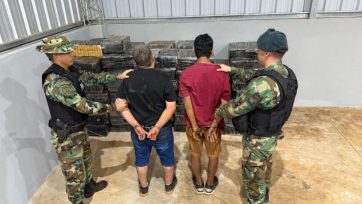 Decomisan más de tres toneladas de marihuana y detienen a tres involucrados