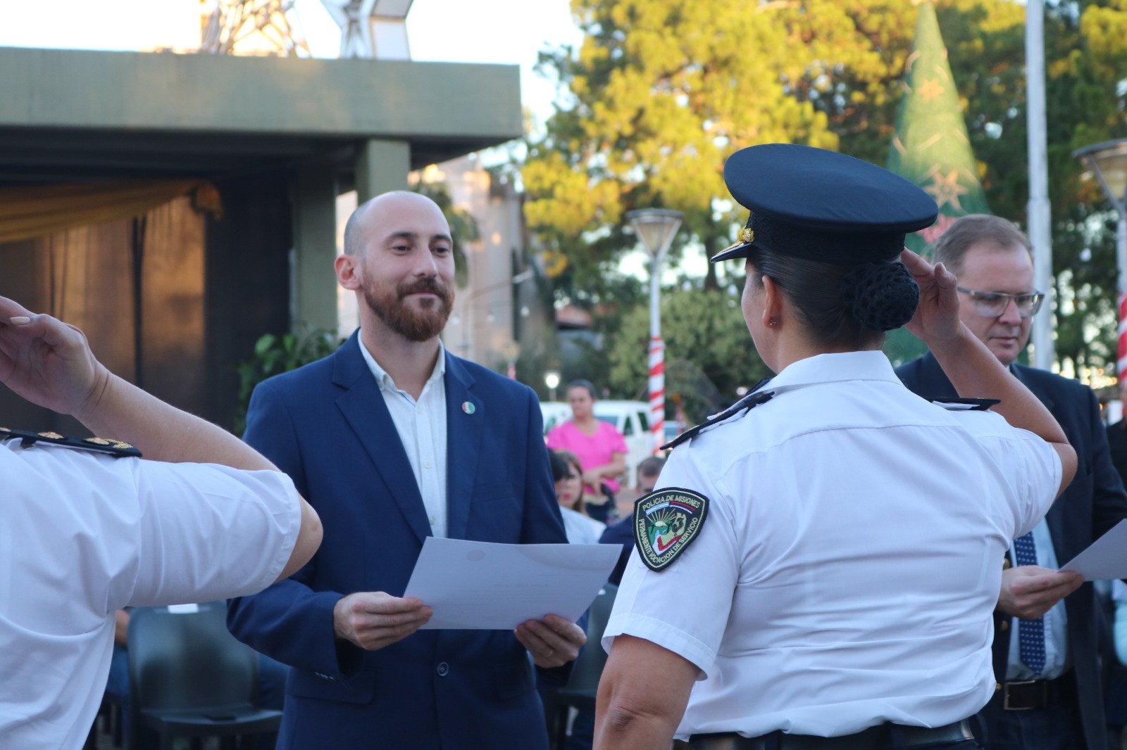 El intendente Pablo Hassan agradeció el compromiso policial en la cuidad de Oberá