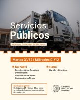 OBERÁ- Los servicios públicos en la fiesta de fin de año