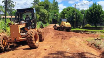 Obras Públicas: Mantenimiento de calles terradas y finalización de reparación de calzada