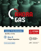 Ahora Gas estará en villa Martos y en el Km 0