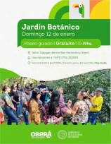 OBERA- Este domingo, paseo guiado por el Jardín Botánico