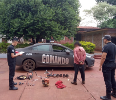 Un hombre fue detenido por robar herramientas que fueron recuperadas por la policía