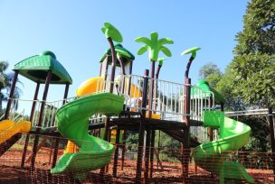OBERÁ- El Parque Turístico Salto Berrondo suma infraestructura para los más pequeños