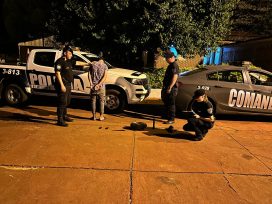 Un joven fue detenido tras ser sorprendido en un malezal con objetos robados
