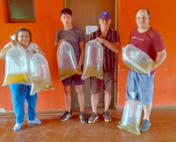 Entrega de alevines en Oberá, un impulso a la piscicultura en la provincia