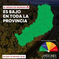 A PESAR DE LAS PRECIPITACIONES Y EL DESCENSO DE TEMPERATURAS, CONTINÚA VIGENTE LA EMERGENCIA ÍGNEA EN MISIONES