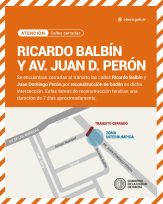 Calles Cerradas al Tránsito por Obras