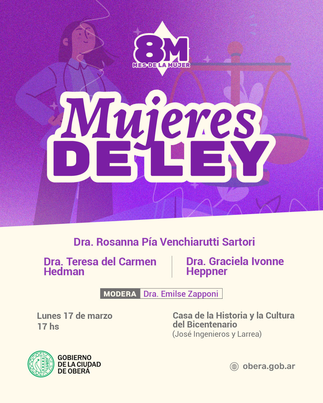 Charla con magistradas destacadas en Oberá: experiencias y trayectorias en la justicia