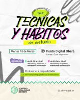 Taller de Técnicas y Hábitos de Estudio en Oberá