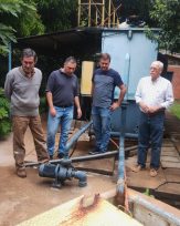 Autoridades de la CELO recorrieron la planta potabilizadora de Panambí y dialogaron con los vecinos