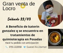 Locro solidario a benéfico Katerin Gonzalez