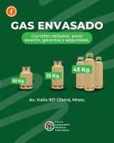 GAS ENVASADO – Vuelve el reparto de garrafas a domicilio y se amplían las formas de pago