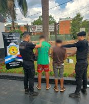 Oberá: Dos hombres fueron detenidos por disturbios y se recuperaron objetos robados