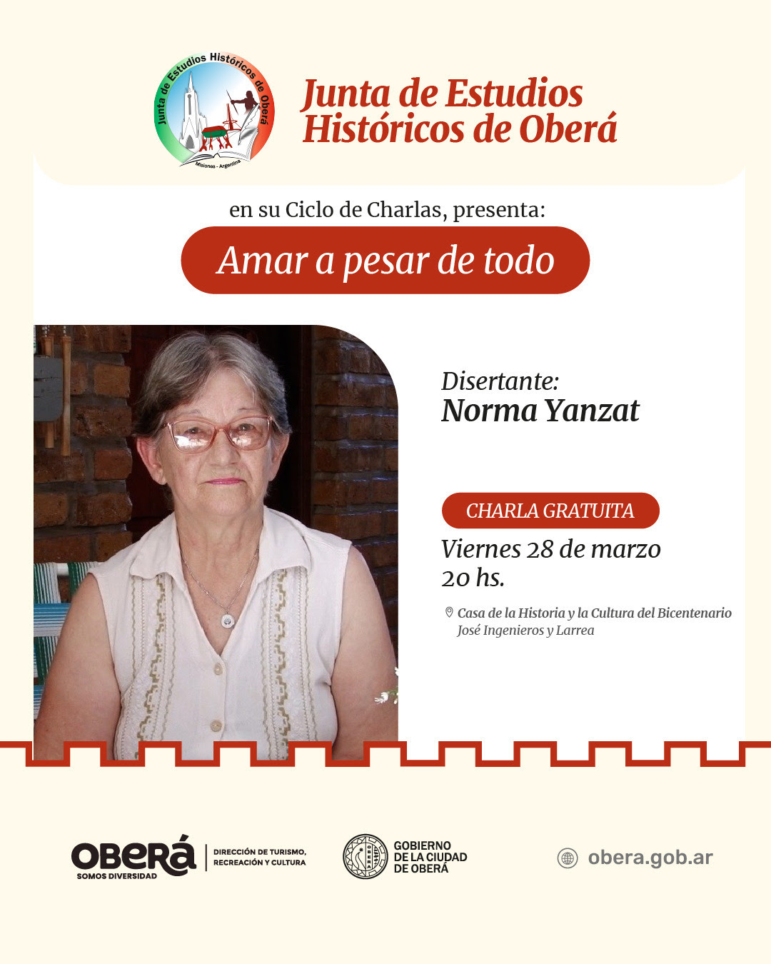 Ciclo de Charlas: “Amar a pesar de todo”
