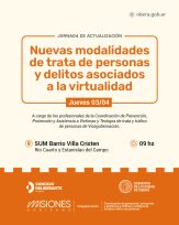 Jornada de actualización sobre nuevas modalidades de trata de personas