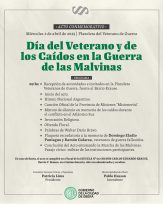 Acto por el Día del Veterano y de los Caídos en la Guerra de Malvinas