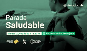 Parada Saludable en la plazoleta de Los Extranjeros