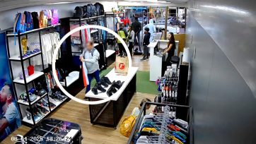 Mechero salteño fue captado por cámaras y arrestado en Oberá: Robó ropa por 2 millones en 6 comercios