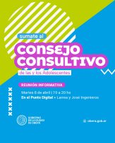 Convocatoria a reunión informativa: Consejo Consultivo de las y los adolescentes Oberá