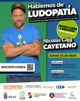 Hablemos de ludopatía con Nicolas Cajg Cayetano este jueves 24 de abril