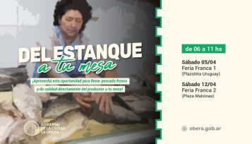 Venta de pescados frescos en las Ferias Francas de Oberá en el marco de la Semana Santa