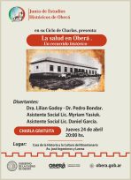 El jueves se realizará el ciclo de charlas: «La Salud en Oberá»