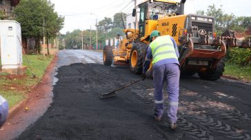 Obras públicas: Asfalto sobre calle Concepción del Uruguay