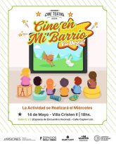 Cine en mi barrio, llega a villa Cristen II de Oberá