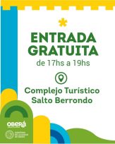 De 17 a 19 horas entrada gratuita en el Salto Berrondo