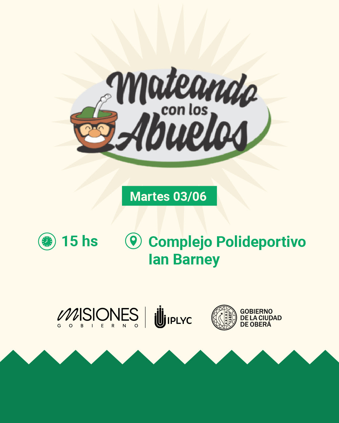“Mateando con los Abuelos” llega al Complejo Ian Barney